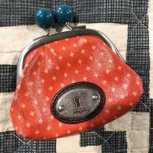 Fossil Key-Per Swan Coin Purse